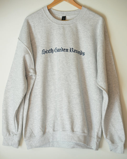 Sixth Garden Records Logo Sweat (Gray White)