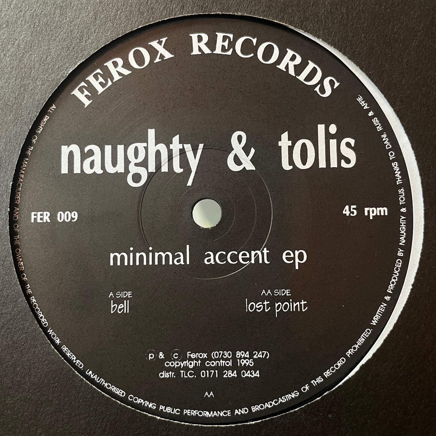 Naughty & Tolis – Minimal Accent EP