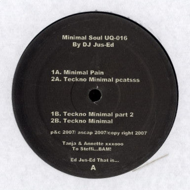 DJ Jus-Ed – Minimal Soul
