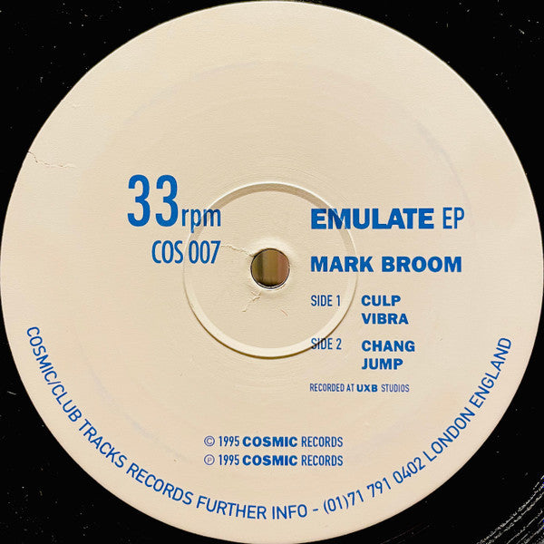 Mark Broom – Emulate EP