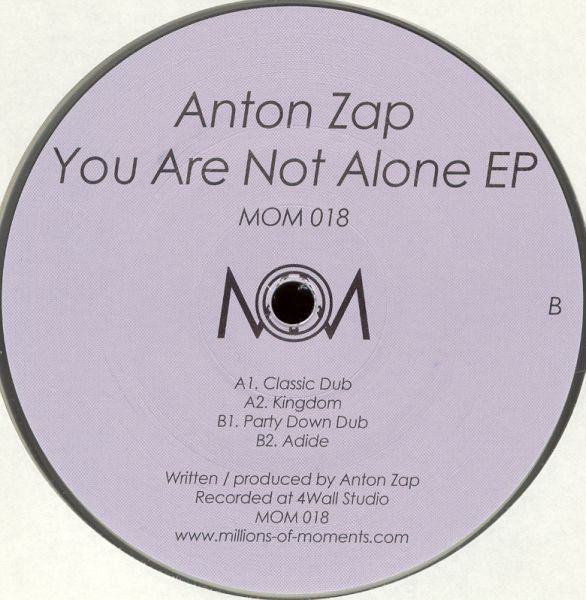 Anton Zap – You Are Not Alone EP