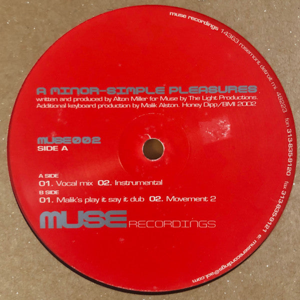 Alton Miller – A Minor - Simple Pleasures