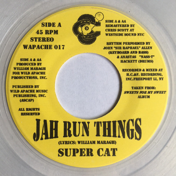 Super Cat – Jah Run Things / Them No Care – Sixth Garden Records