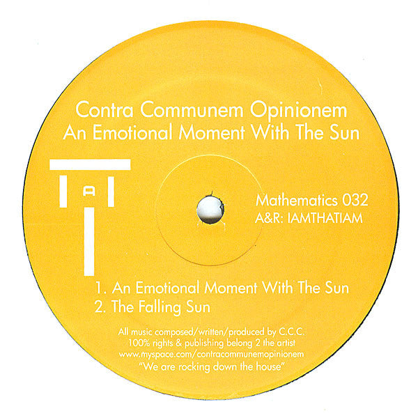Contra Communem Opinionem – An Emotional Moment With The Sun