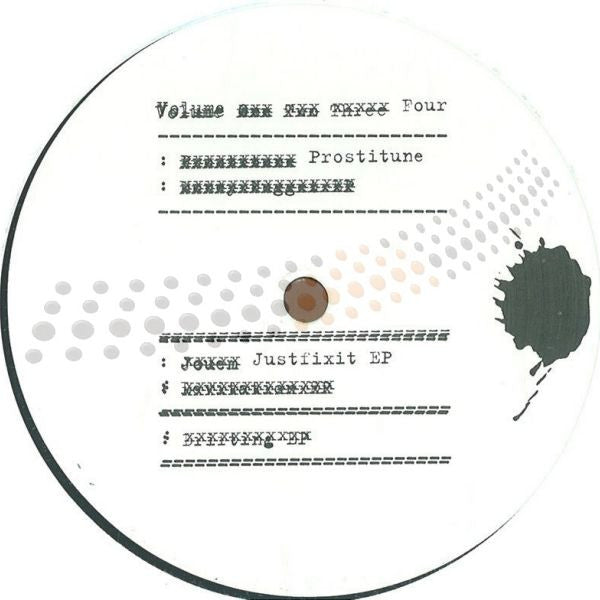 Prostitune – Volume Four - Justfixit EP