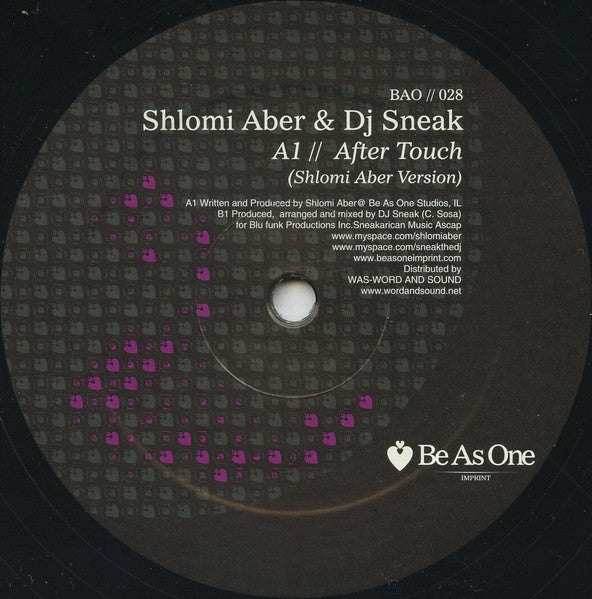Shlomi Aber & DJ Sneak – After Touch