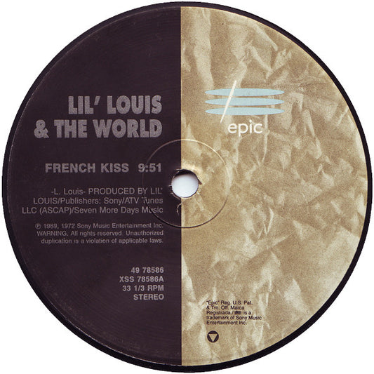 Lil' Louis & The World – French Kiss / Club Lonely