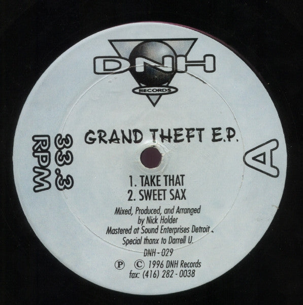 Nick Holder – Grand Theft E.P.
