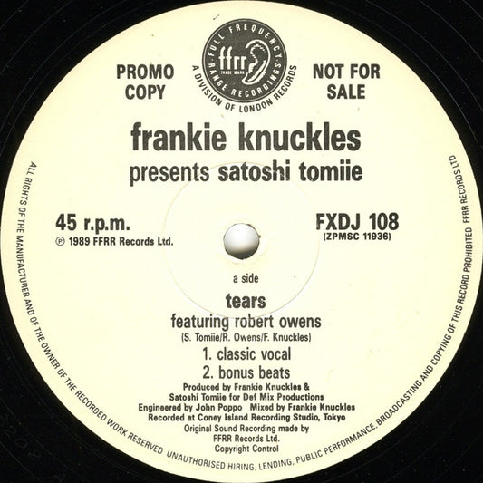 Frankie Knuckles presents Satoshi Tomiie – Tears