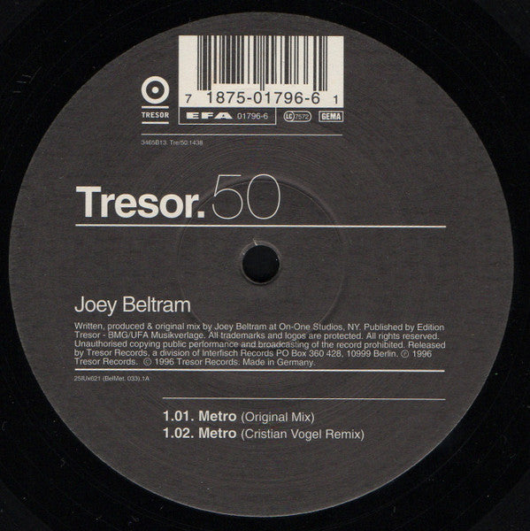 Joey Beltram – Metro