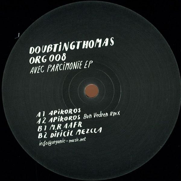 Doubtingthomas – Avec Parcimonie EP