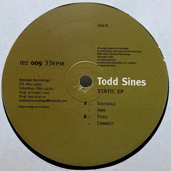 Todd Sines – Static EP