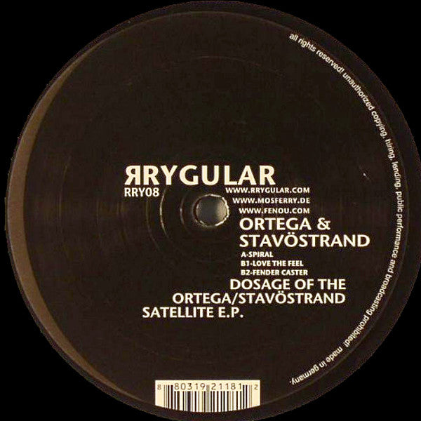 Ortega & Stavöstrand – Dosage Of The Ortega/Stavöstrand Satellite E.P.