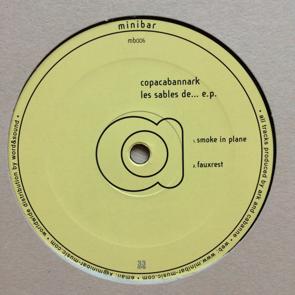 Copacabannark (Ark+Cabanne)– Les Sables De... EP