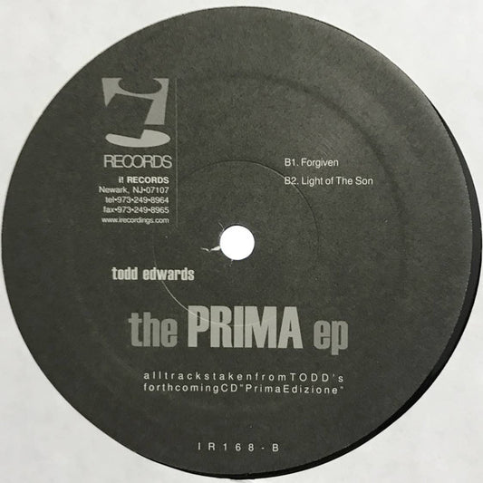 Todd Edwards – The Prima EP