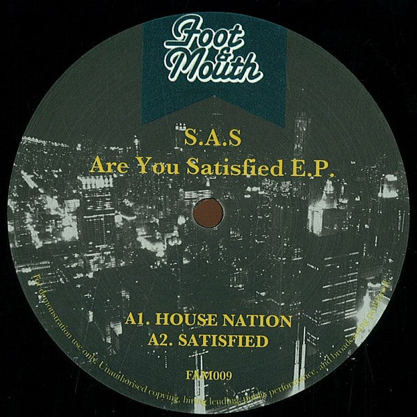 S.A.S – Are You Satisfied E.P.