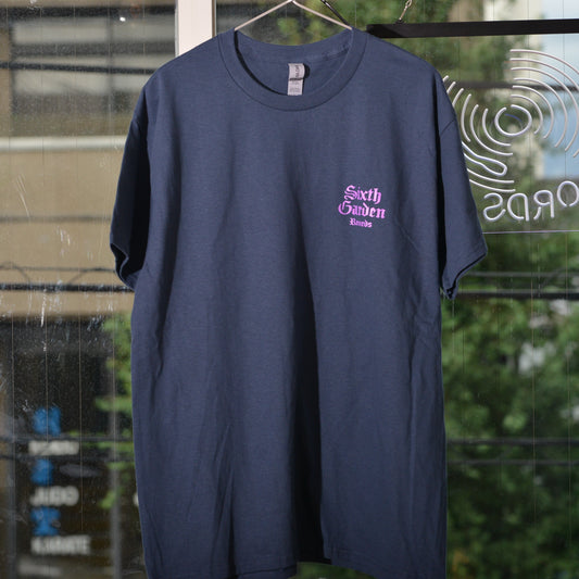 Sixth Garden Records 1st Anniversary T-shirt (dark navy)
