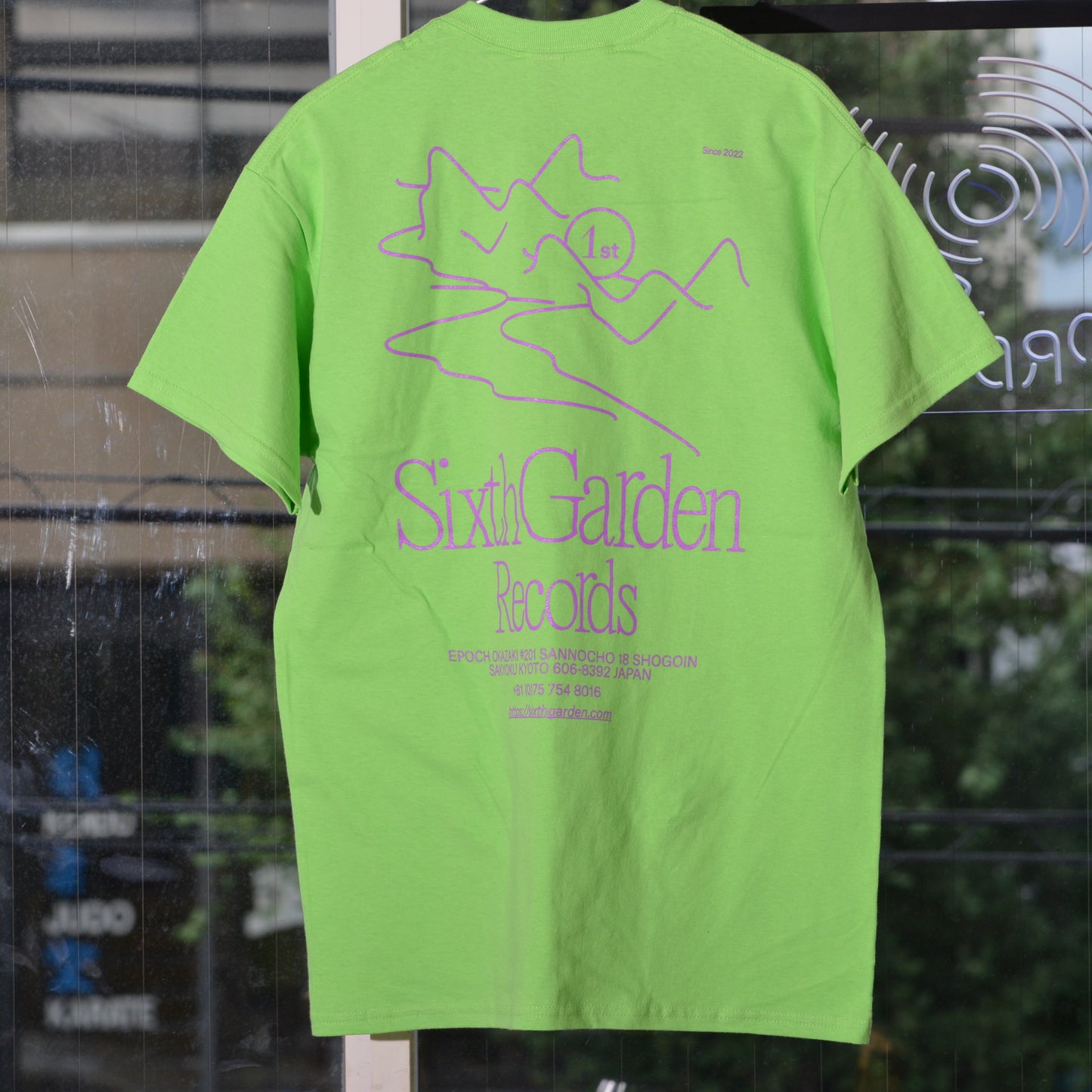 Sixth Garden Records 1st Anniversary T-shirt (light green)