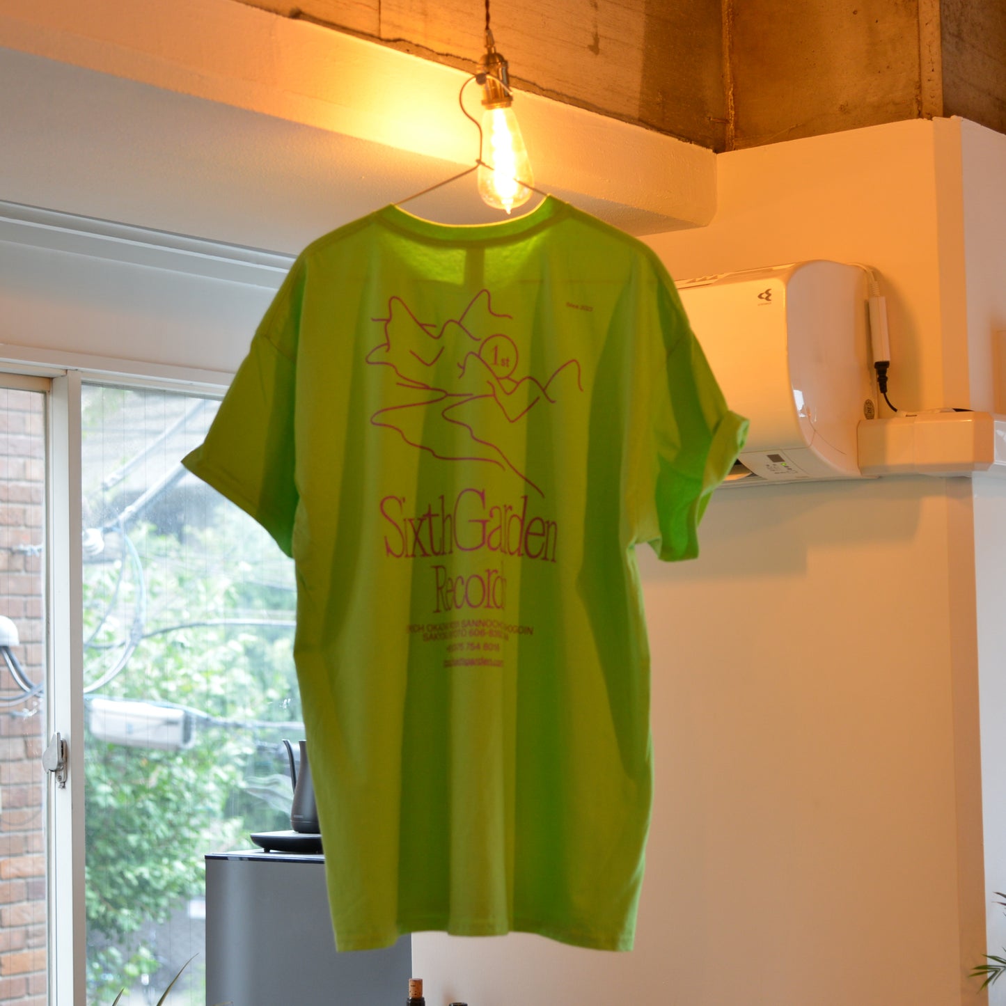 Sixth Garden Records 1st Anniversary T-shirt (light green)