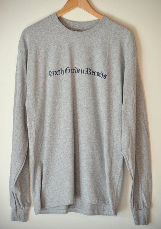 Sixth Garden Records Logo long sleeve T-shirts (Gray)