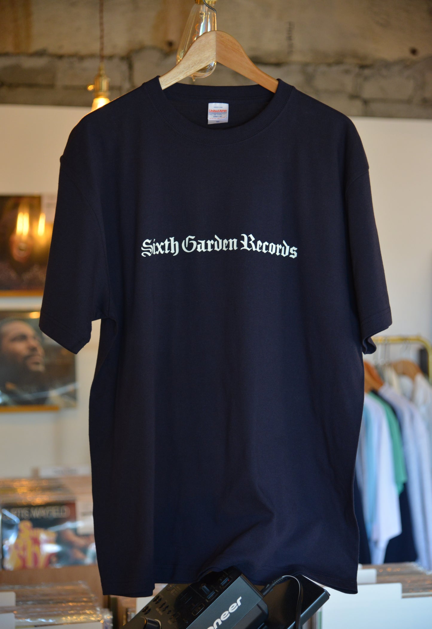 Sixth Garden Records Logo T-shirts (Dark Navy)