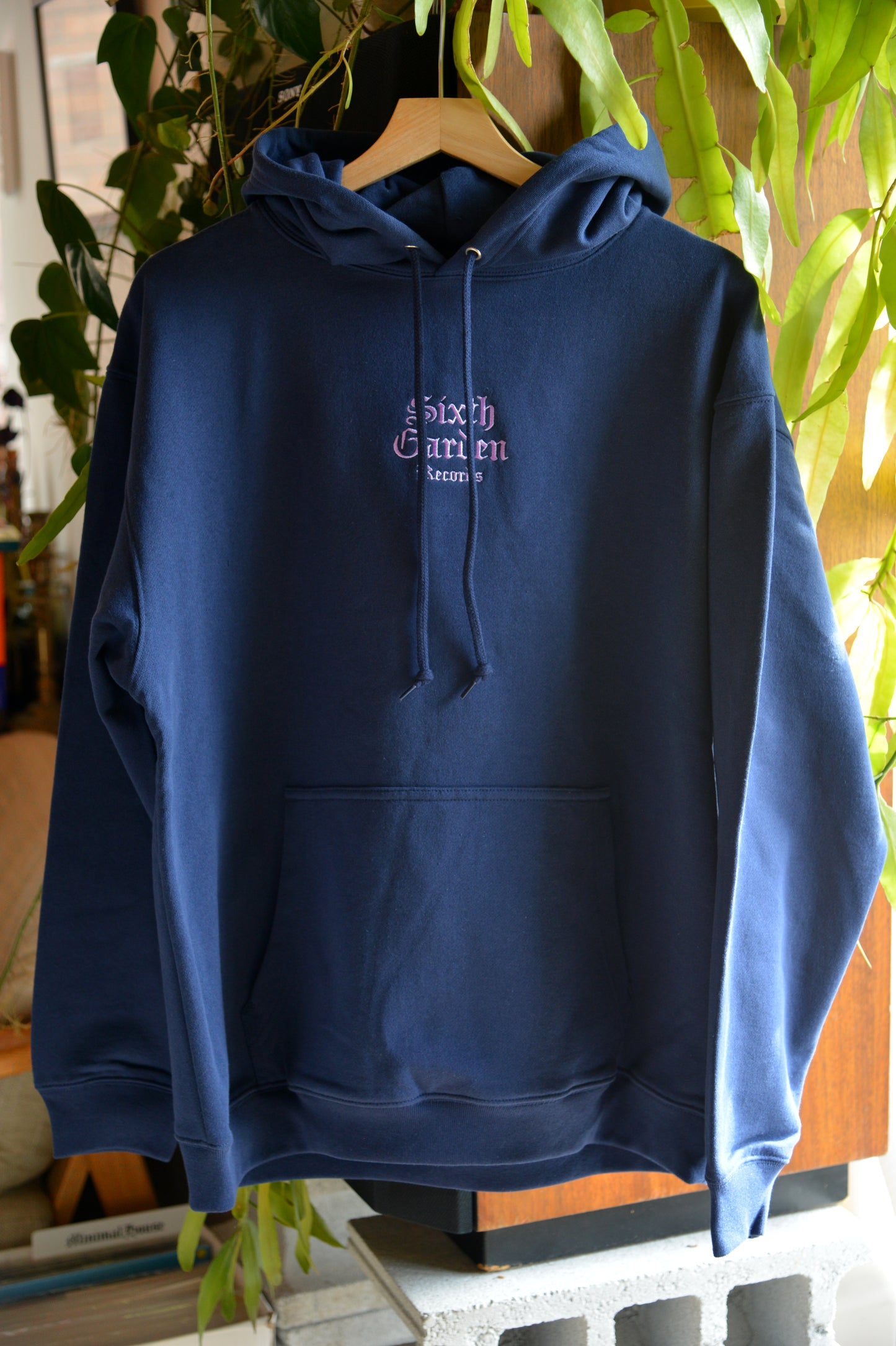 Sixth Garden Records Logo Hoodie (Indigo)