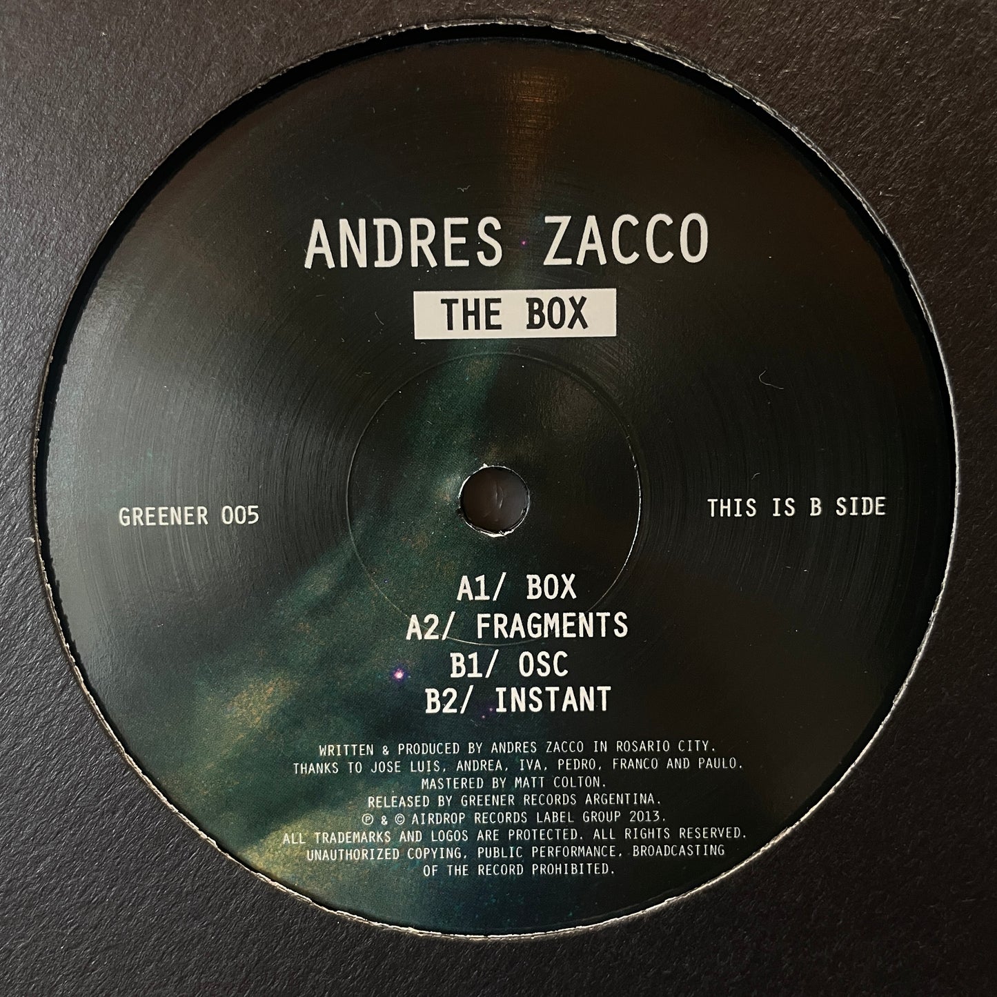 Andrés Zacco – The Box