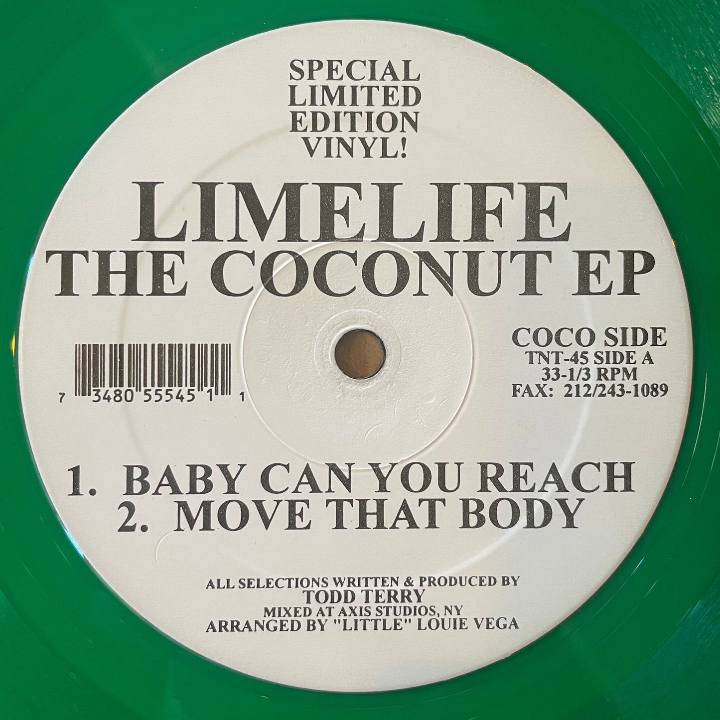 Limelife (aka.Todd Terry) – The Coconut EP