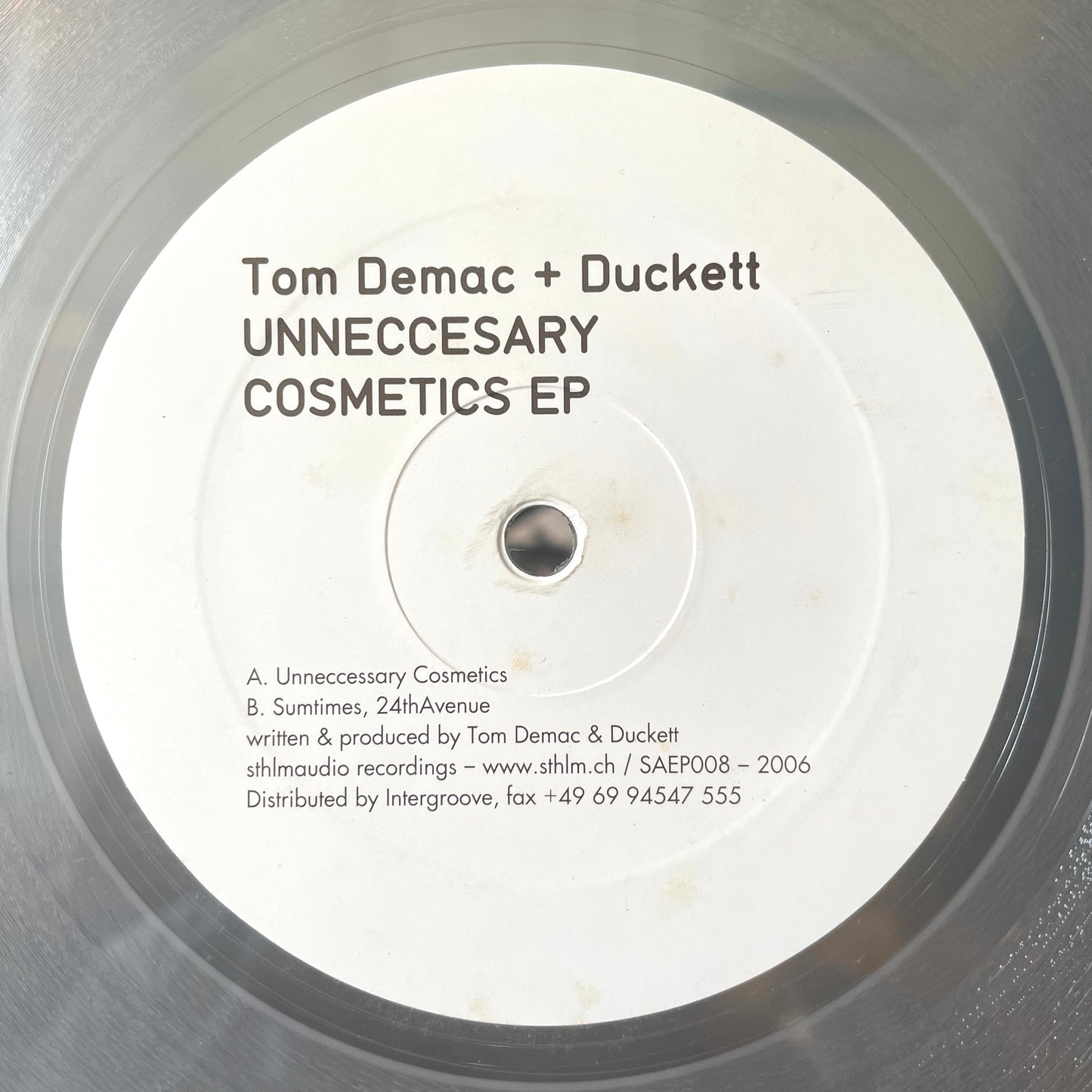 Tom Demac + Duckett – Unneccesary Cosmetics EP