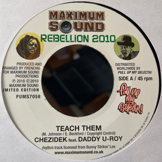 Chezidek feat.U-Roy / Gappy Ranks ‎– Teach Dem / Heavy Load