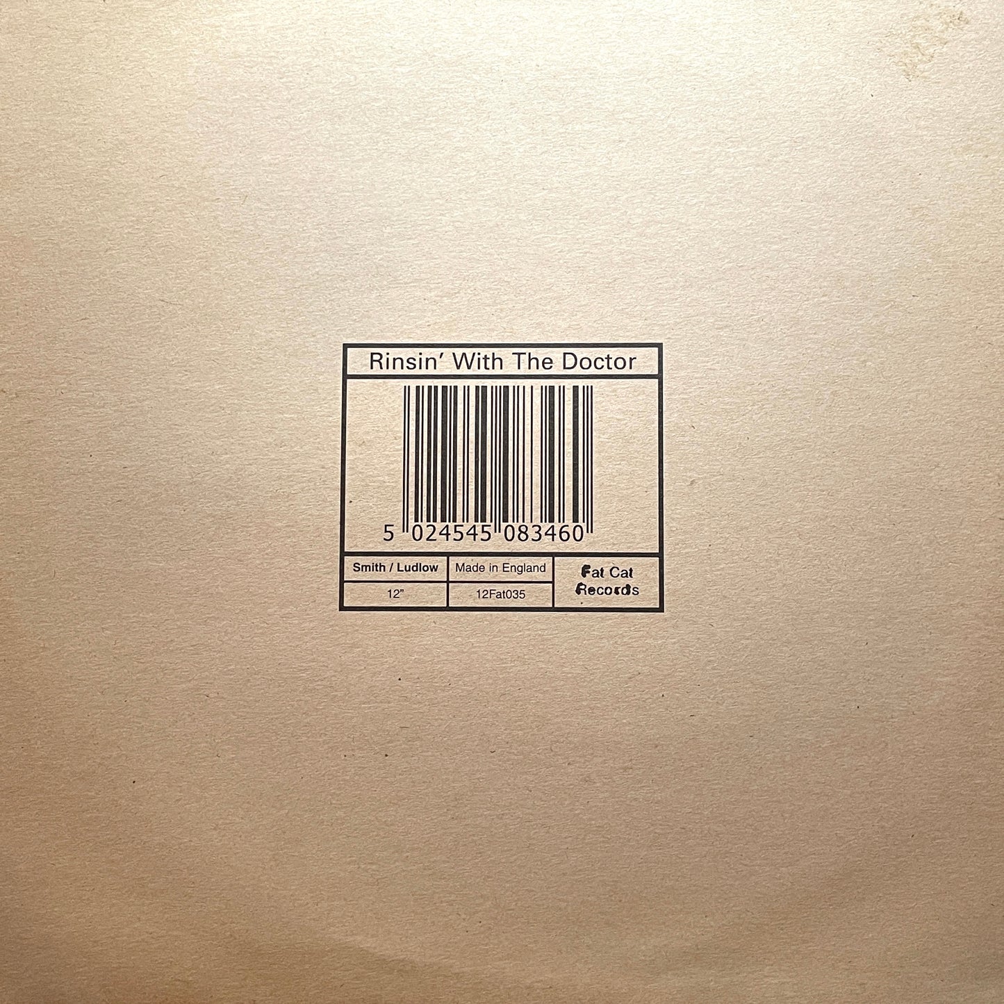 Dr. Smith & Professor Ludlow ‎– Rinsin' With The Doctor