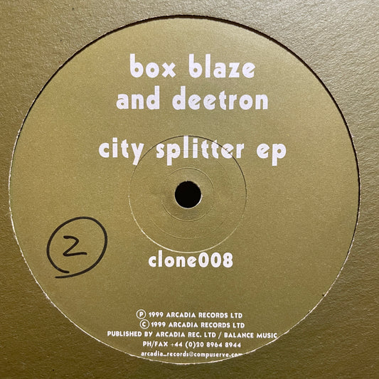 Box Blaze & Deetron ‎– City Splitter EP