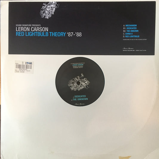 Leron Carson ‎– Red Lightbulb Theory '87-'88