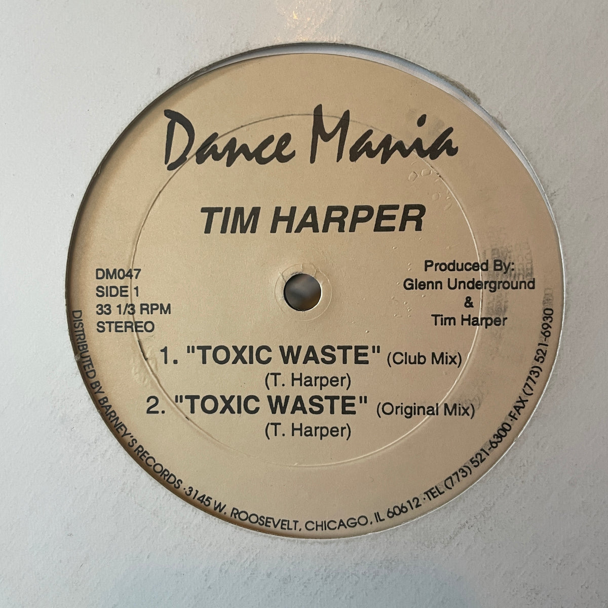 Tim Harper ‎– Toxic Waste – Sixth Garden Records