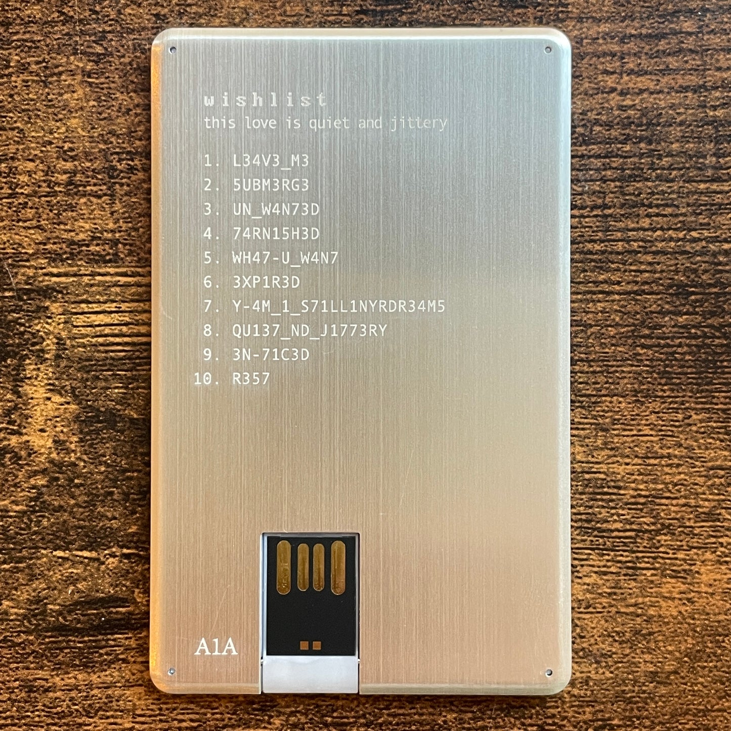 wishlist – this love is quiet and jittery