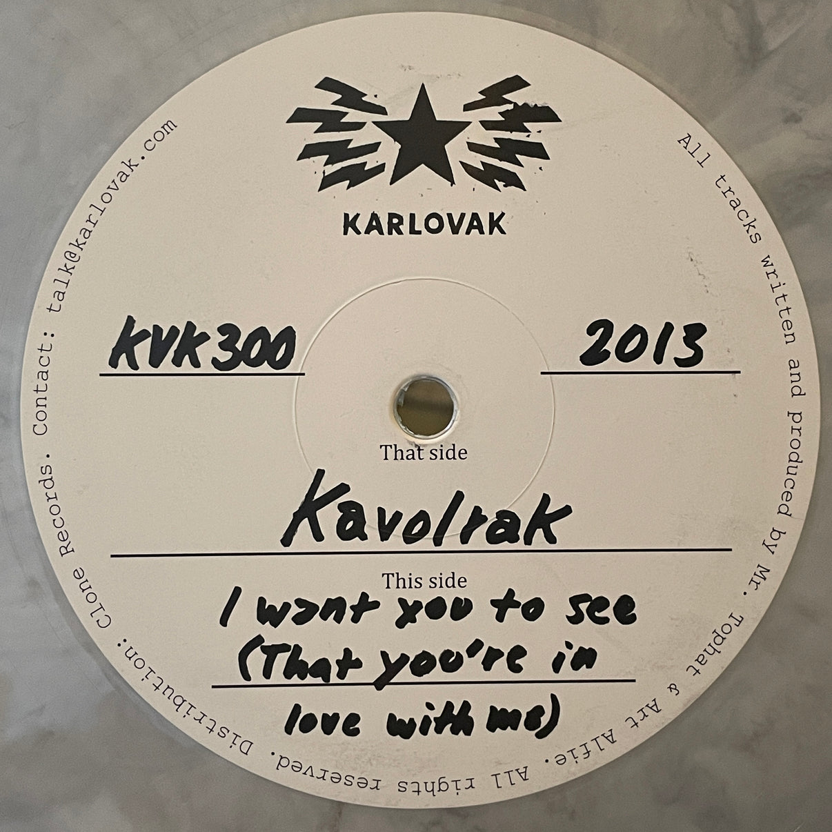 Mr. Tophat & Art Alfie ‎ KVK 300 Sixth Garden Records