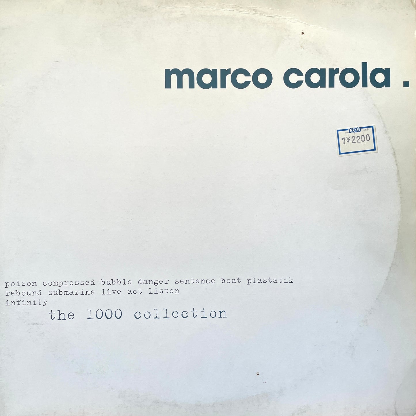 Marco Carola – The 1000 Collection