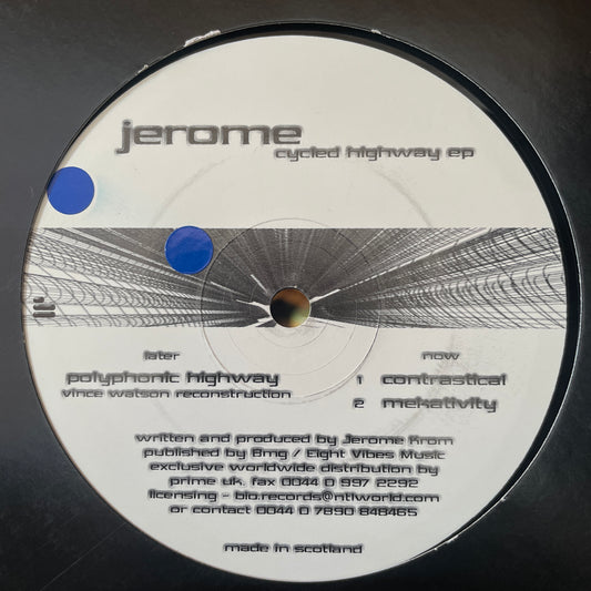 Jerome ‎– Cycled Highway EP