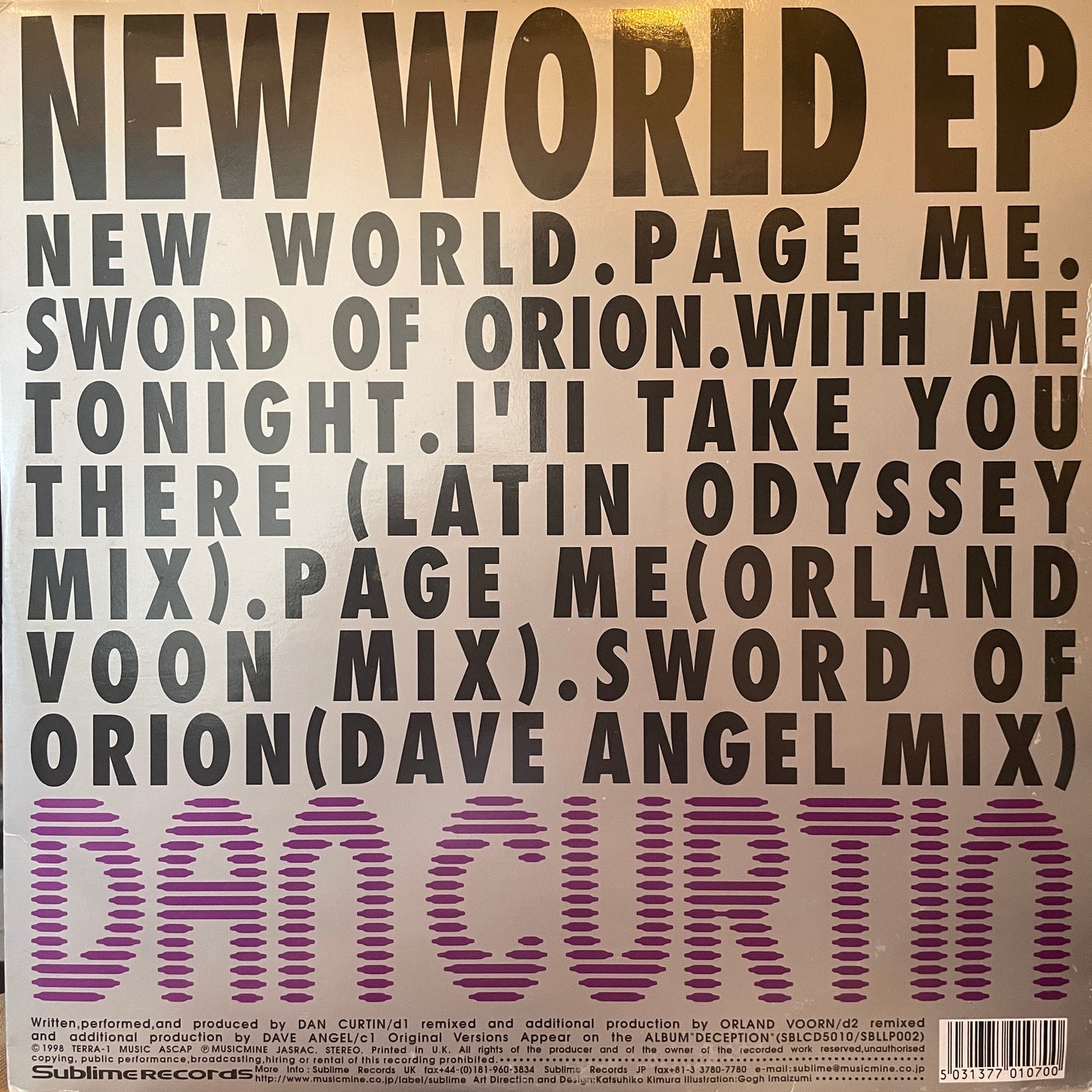 Dan Curtin – New World EP