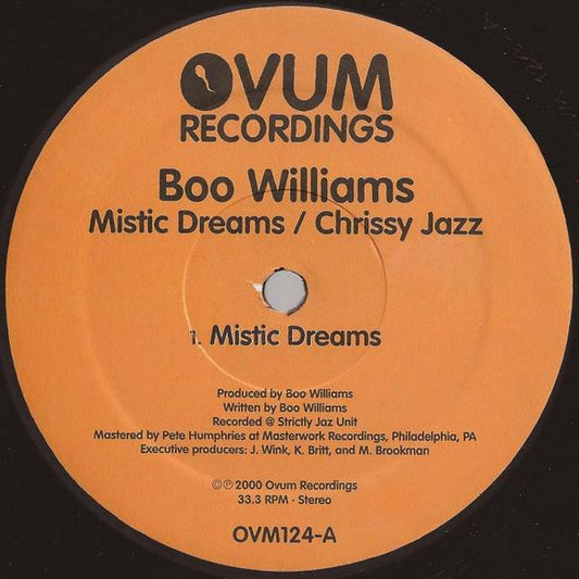 Boo Williams ‎– Mistic Dreams / Chrissy Jazz
