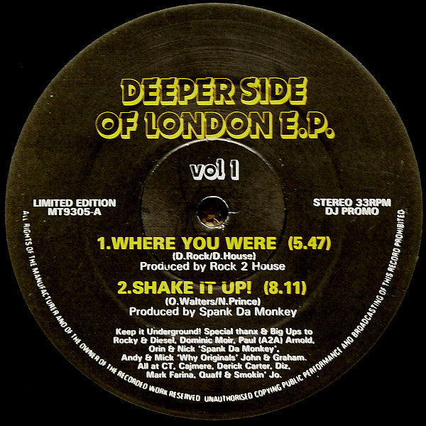 Various – Deeper Side Of London E.P. Vol 1