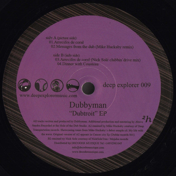 Dubbyman – Dubtroit EP (Mike Huckaby, Nick Sole Remix inc.)