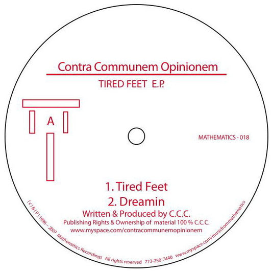 Contra Communem Opinionem ‎– Tired Feet E.P.