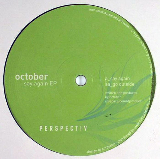 October ‎– Say Again EP