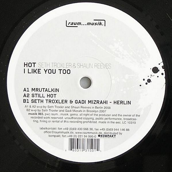 Seth Troxler & Shaun Reeves – Hot - I Like You Too
