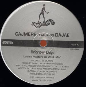 Cajmere feat. Dajaé ‎– Brighter Days