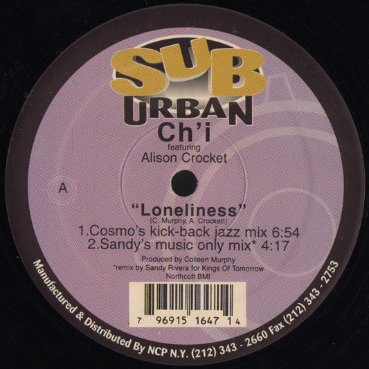 Ch'i feat. Alison Crockett – Loneliness