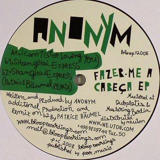 Anonym – Fazer-Me A Cabeça EP