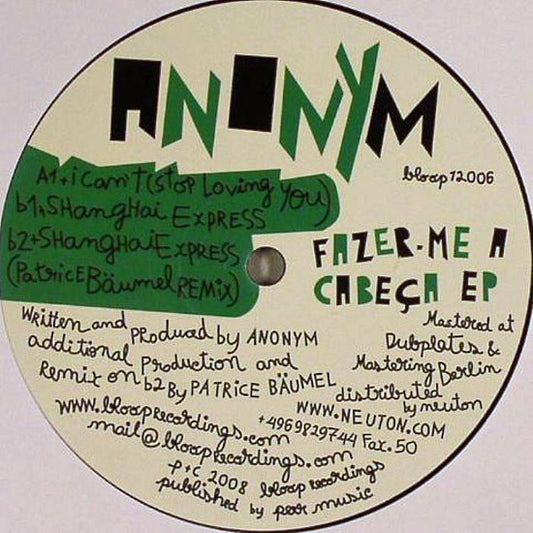 Anonym – Fazer-Me A Cabeça EP