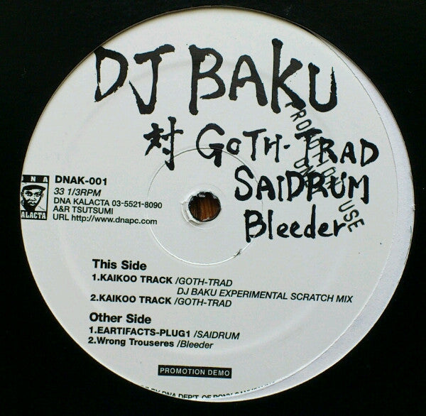 DJ Baku 対 Goth-Trad, ‎Saidrum, Bleeder